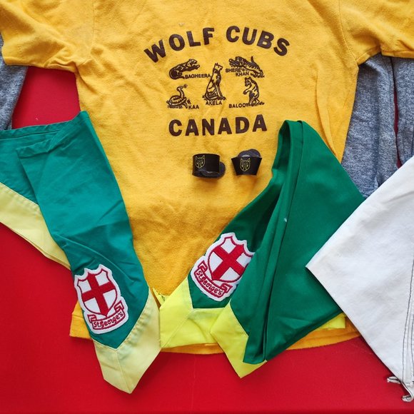 Rare Vintage Wolf Cubs Canada scout uniform Manitoba  Transcona Springfield boys - Picture 1 of 15